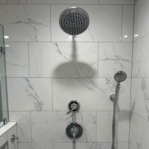 Newly remodeled shower